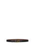 Cintura reversibile "Gancini in pelle" cacao