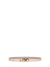 Two-tone leather reversible Gancini belt