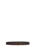 Dark brown suede Gancini belt