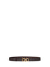 Dark brown suede Gancini belt