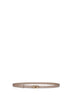 Warm taupe calf leather Gancini belt