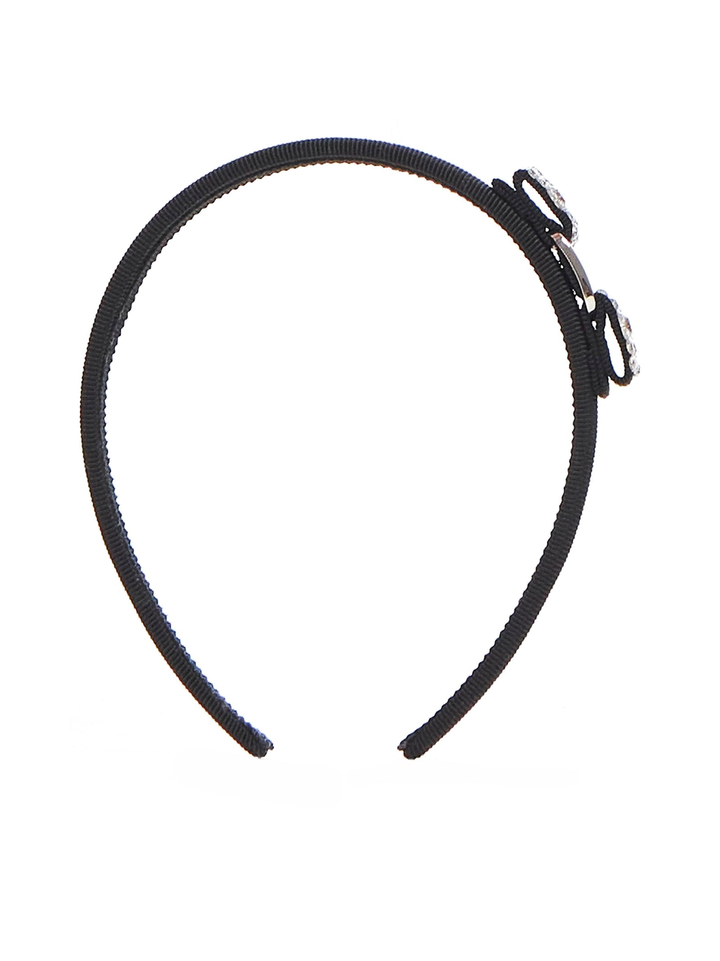 Vara rhinestone bow grosgrain headband by Ferragamo