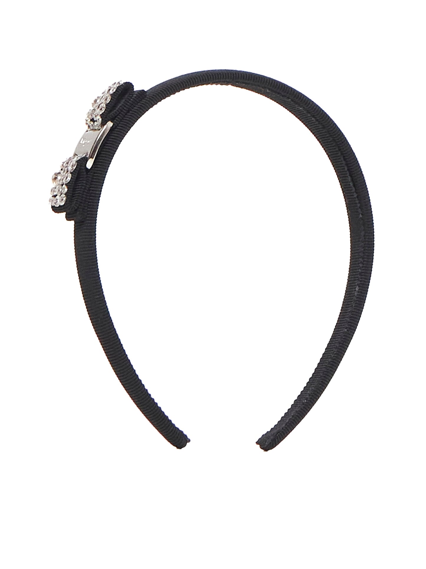 Vara rhinestone bow grosgrain headband by Ferragamo