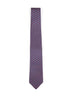 Cravatta Zelig in twill di seta Gancini blu navy e rosso