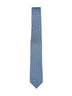 Cravatta Cerchio in twill di seta Gancini blu navy