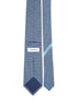 Cravatta Cerchio in twill di seta Gancini blu navy