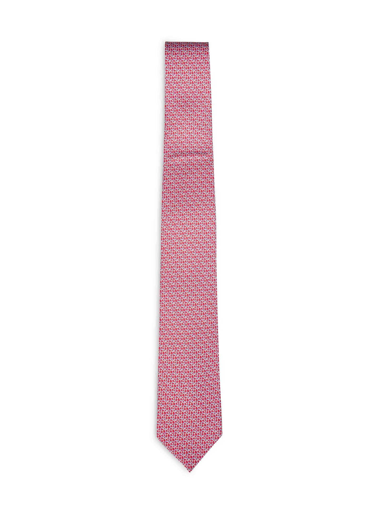Red Gancini silk twill Cerchio tie