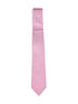 Cravatta Cerchio in twill di seta Gancini rosa