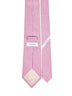 Cravatta Cerchio in twill di seta Gancini rosa