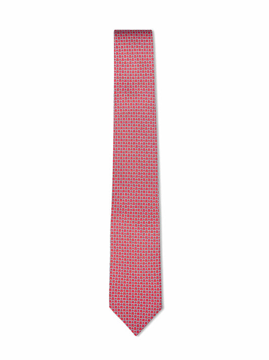Red Gancini silk twill Carato tie