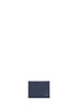 Porta carte di credito Gancini in pelle martellata blu navy scuro