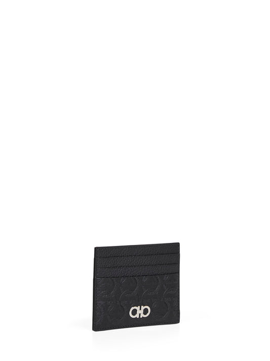 Porta carte di credito Gancini nero