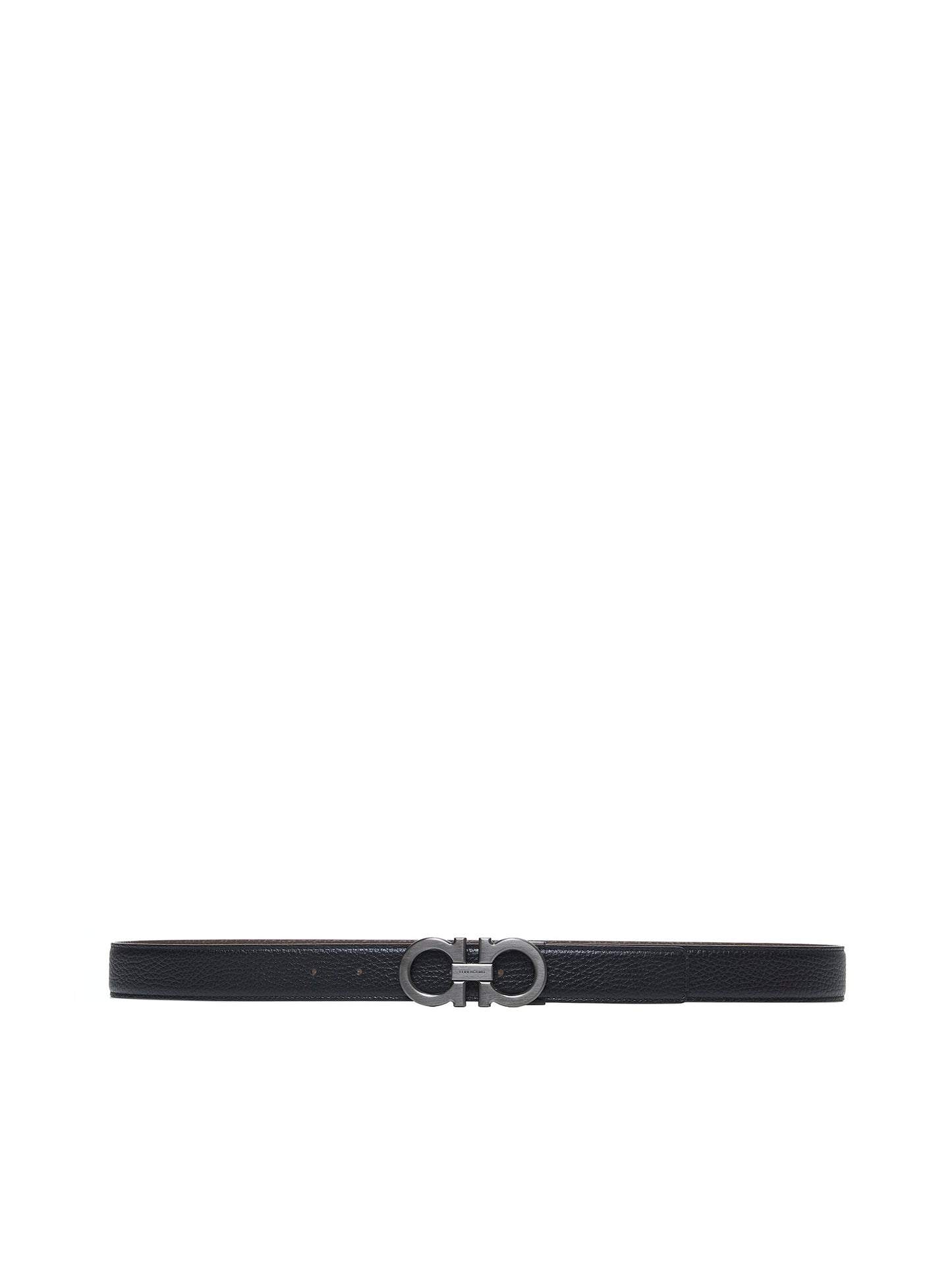 Gancini reversible leather belt