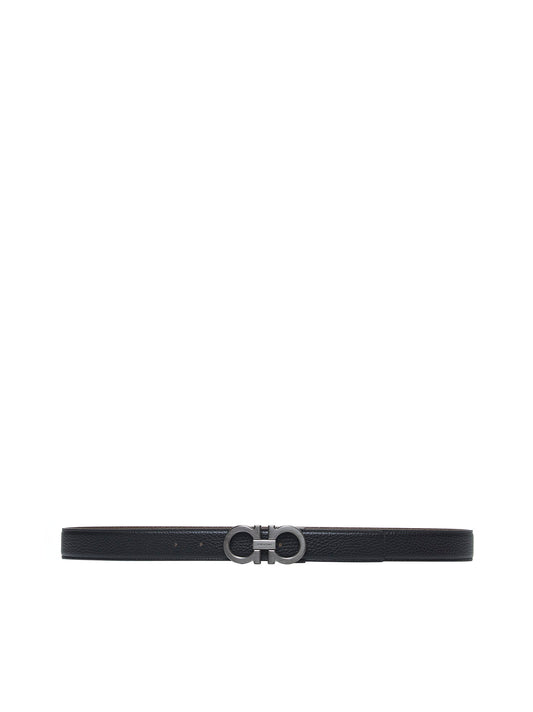 Gancini reversible leather belt