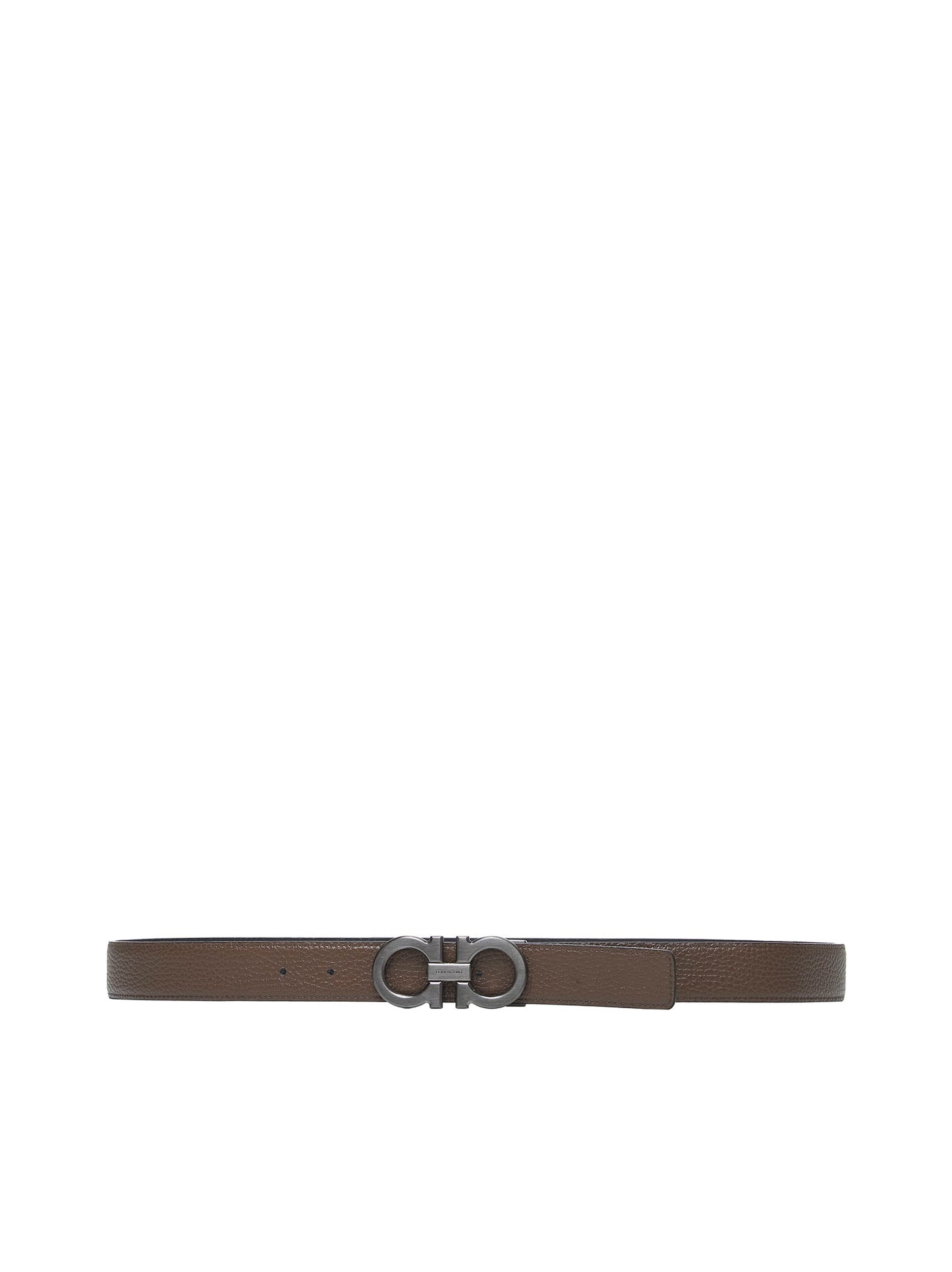 Gancini reversible leather belt