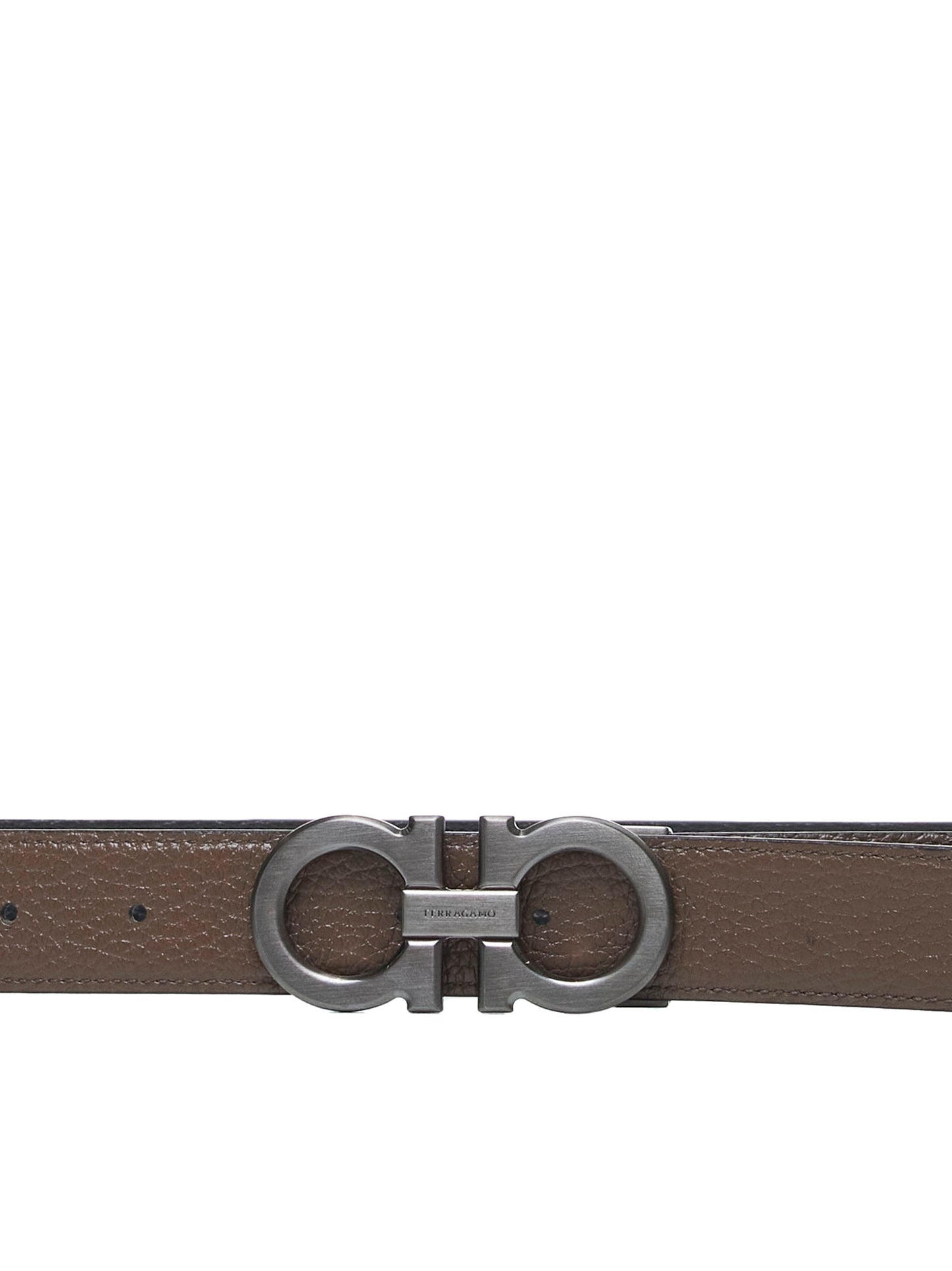 Gancini reversible leather belt