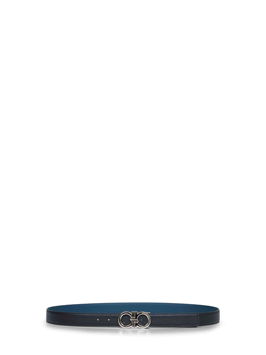 Two-tone Gancini reversible belt