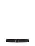 Dark brown woven leather belt