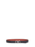 Cintura reversibile Gancini bicolore