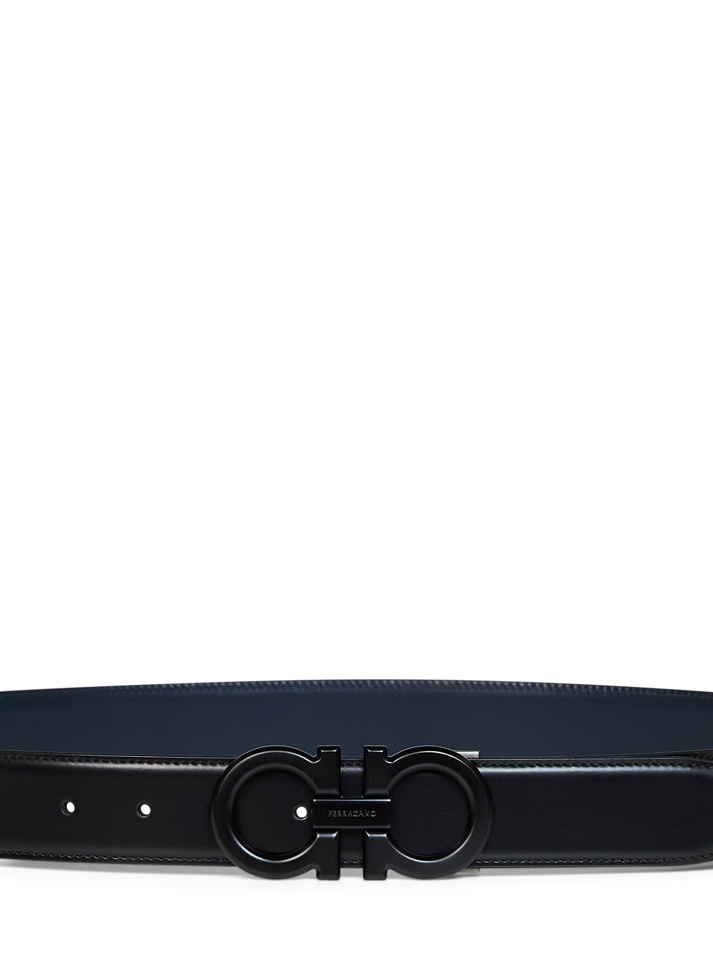 Two-tone Gancini reversible belt
