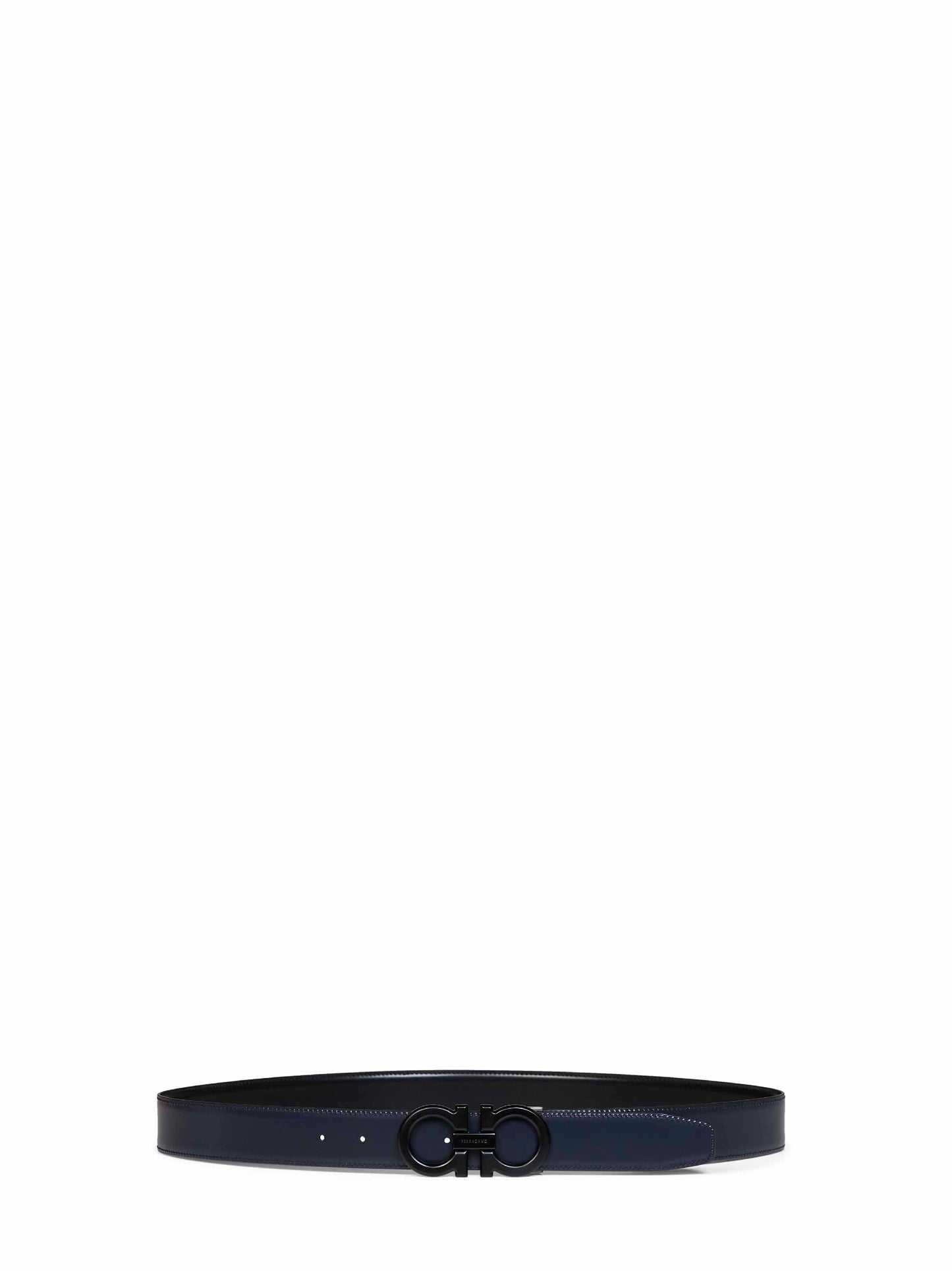 Two-tone Gancini reversible belt
