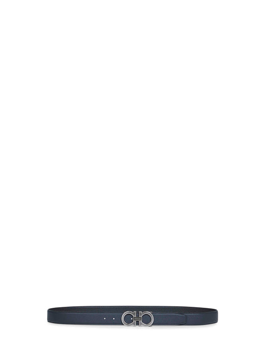 Two-tone Gancini reversible belt