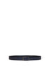Midnight blue and black reversible Gancini belt