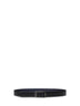 Midnight blue and black reversible Gancini belt