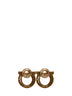 Orecchini Gancini con strass Ferragamo