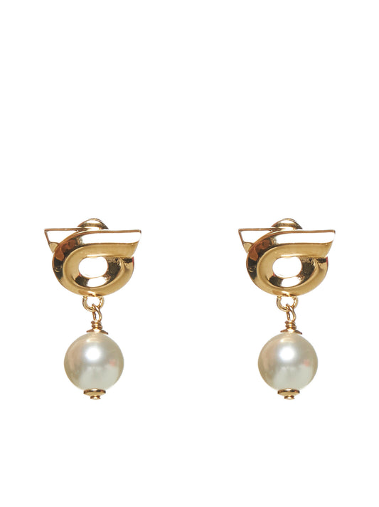 Hook earrings with pearls bijoux