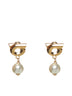 Hook earrings with pearls bijoux