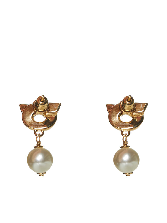 Hook earrings with pearls bijoux