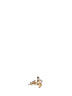 Gold crystal-embellished Vara bow earrings