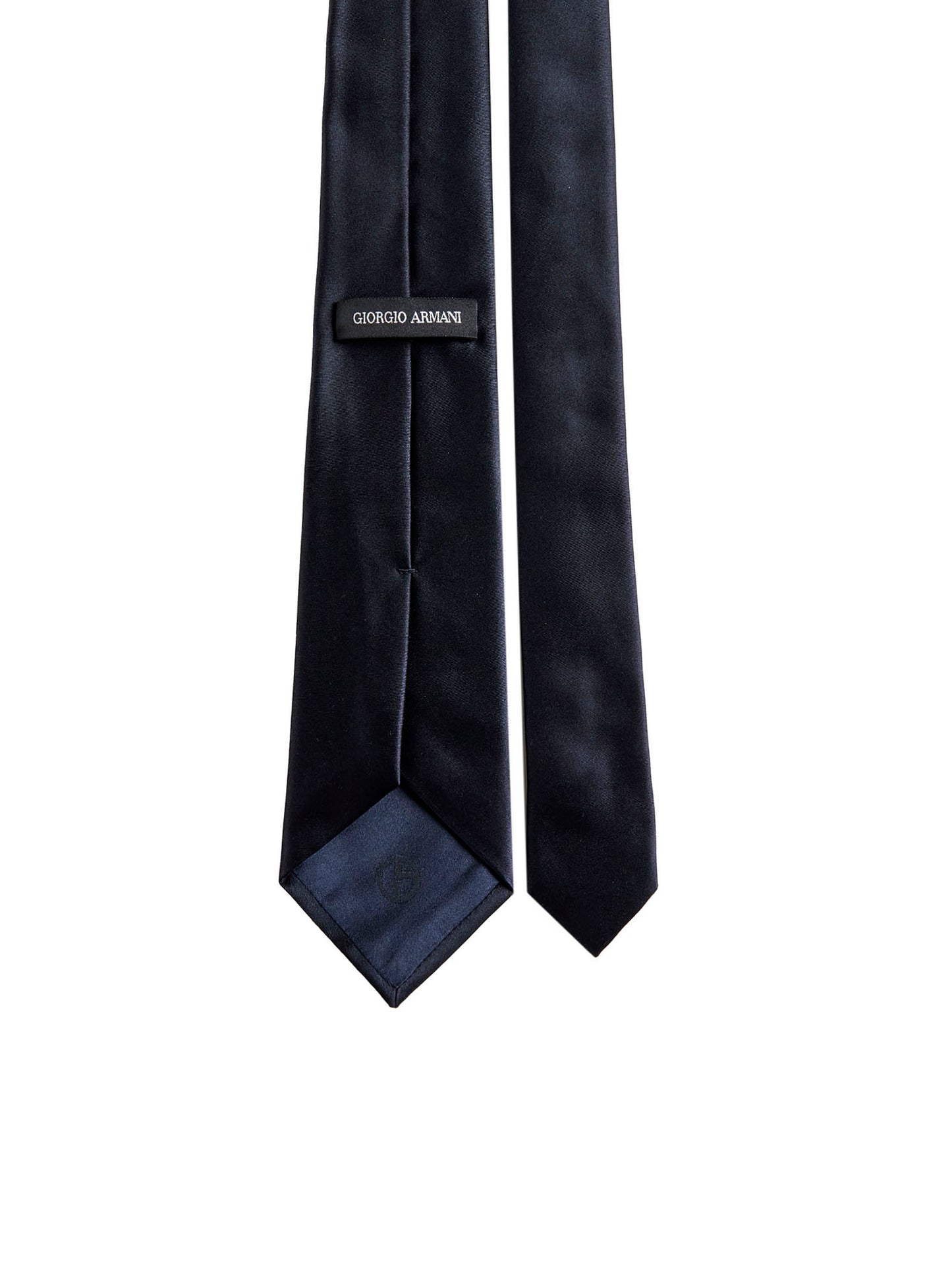 "Night blue twill tie"