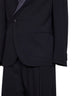 Dark navy wool crepe tuxedo suit