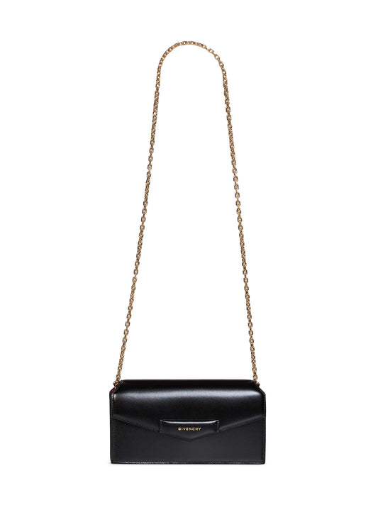 Black Antigona on chain pouch