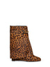 Stivaletti Shark Pinch in pelle effetto cavallino leopardata
