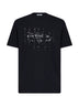Black cotton T-shirt with Photographic Negative print