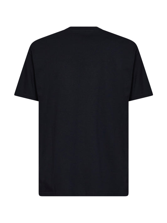 T-shirt in cotone nero con stampa Photographic Negative