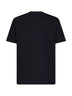 Black cotton T-shirt with Givenchy Paris Pompom embroidery