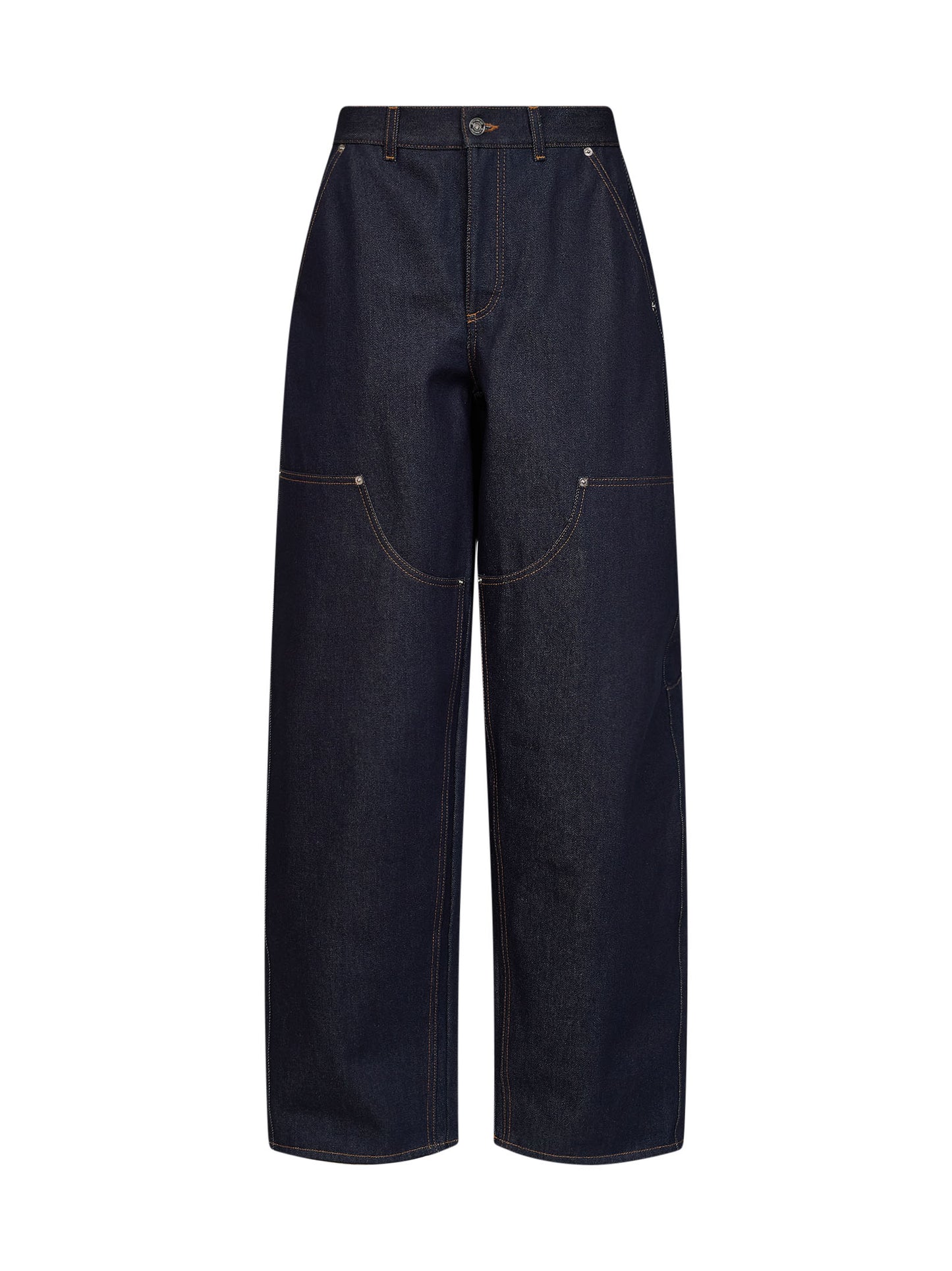 Dark blue stretch denim Cocoon jeans