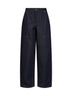 Dark blue stretch denim Cocoon jeans