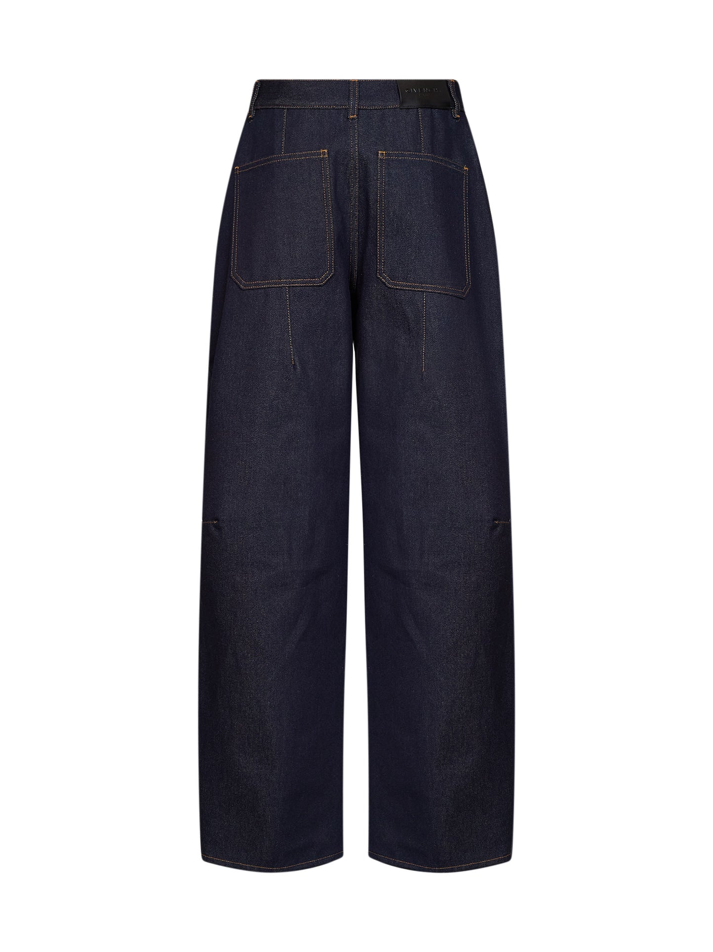 Dark blue stretch denim Cocoon jeans
