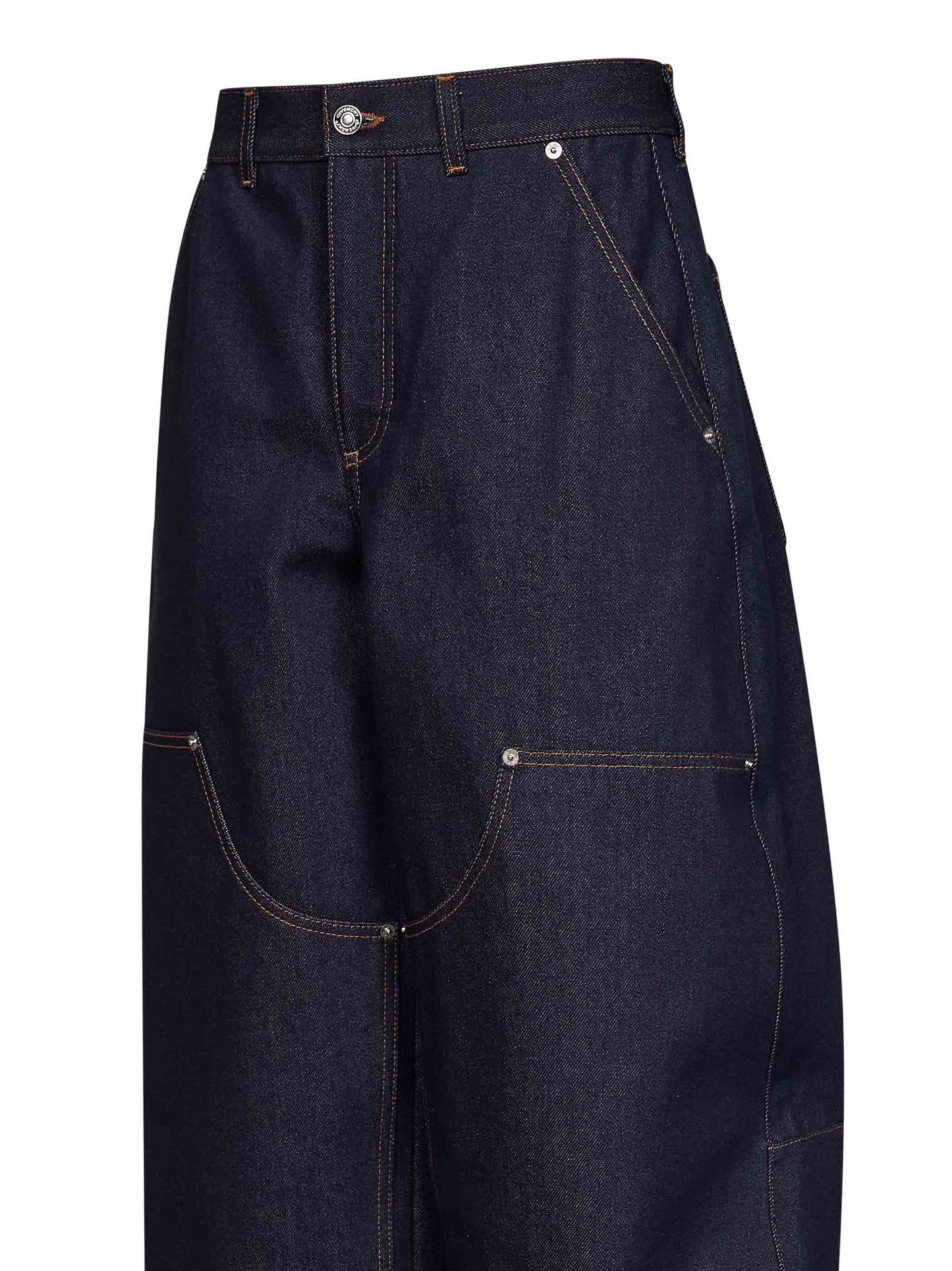 Dark blue stretch denim Cocoon jeans