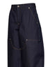 Dark blue stretch denim Cocoon jeans
