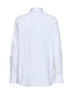 White poplin Cocoon bow shirt