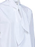 White poplin Cocoon bow shirt