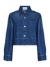 Blue cotton denim shirt