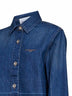 Blue cotton denim shirt
