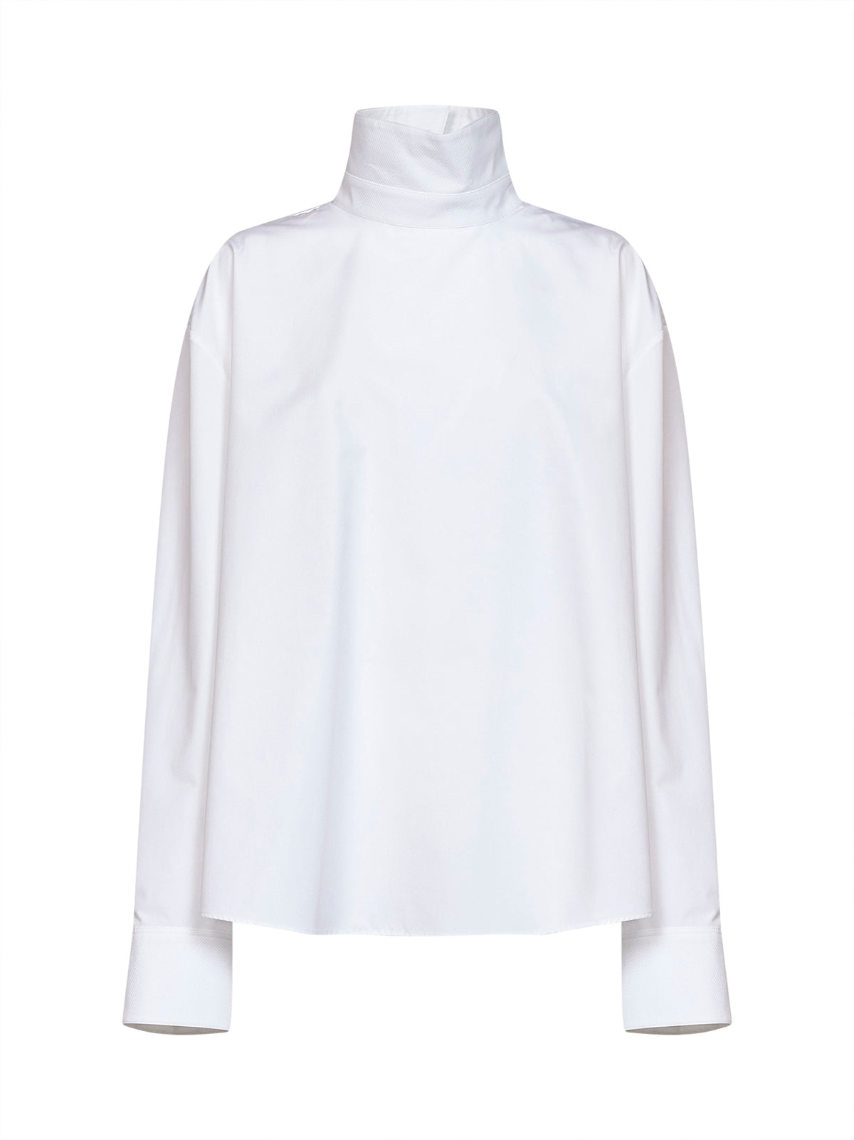 White poplin back-to-front shirt